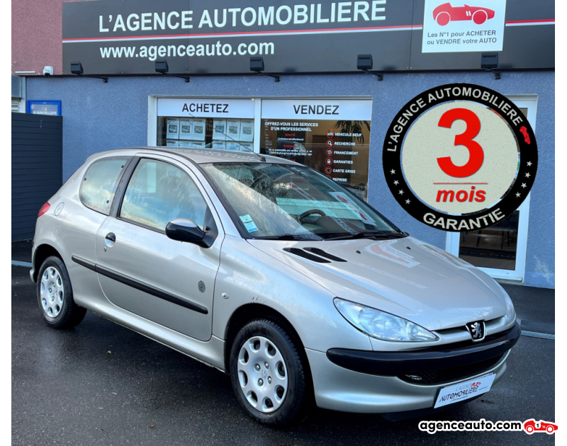 Compra de Coches Usados, Coches Usados Baratos %'|'% Agence Auto Peugeot 206 1.4 HDI 68 Pop Art Gris Año 2005 Manuelle Diesel